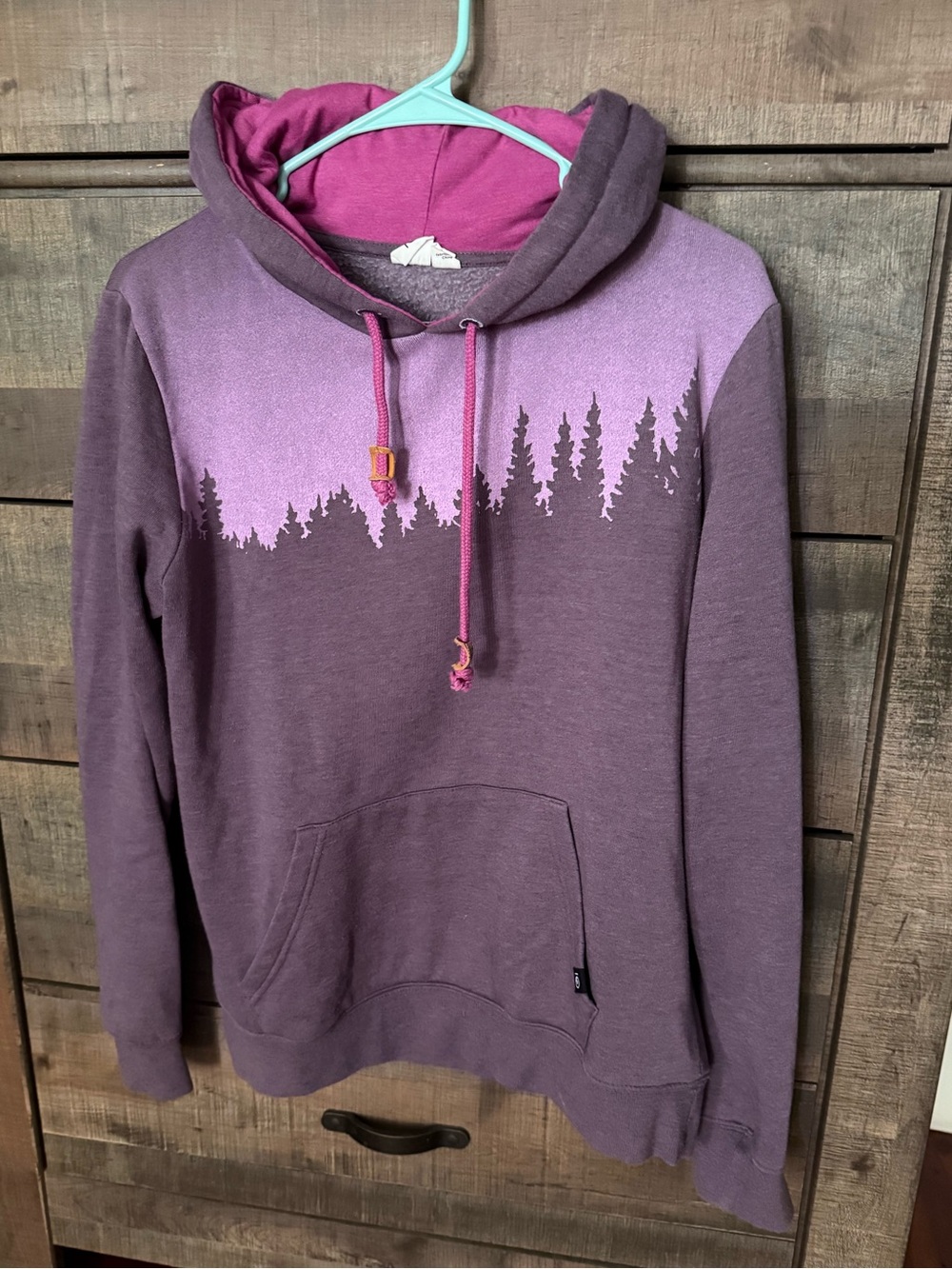 Tentree Women’s hoodie, organic cotton hoodie, tree hoodie, ombré purple